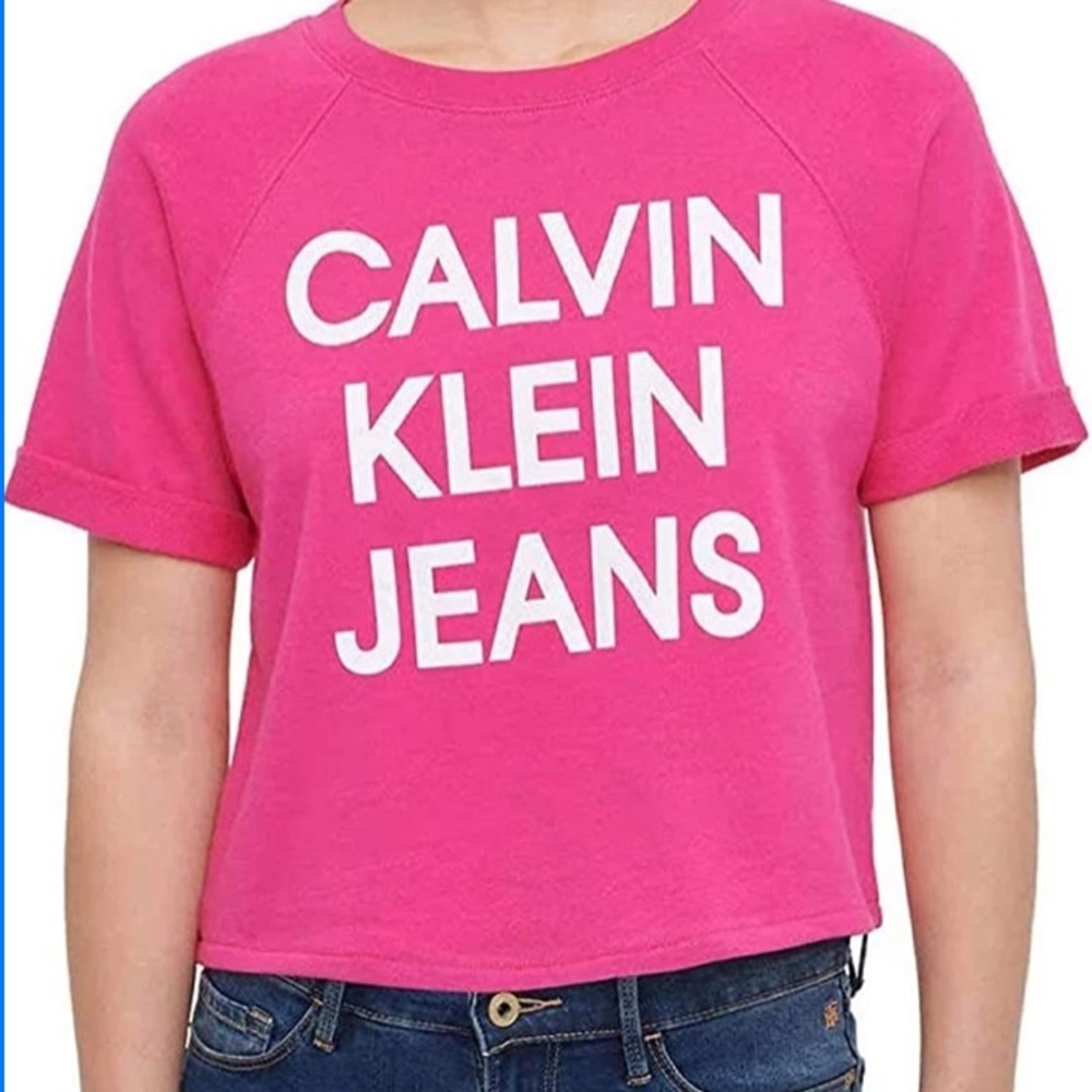 Pink Calvin Klein Crop Top
